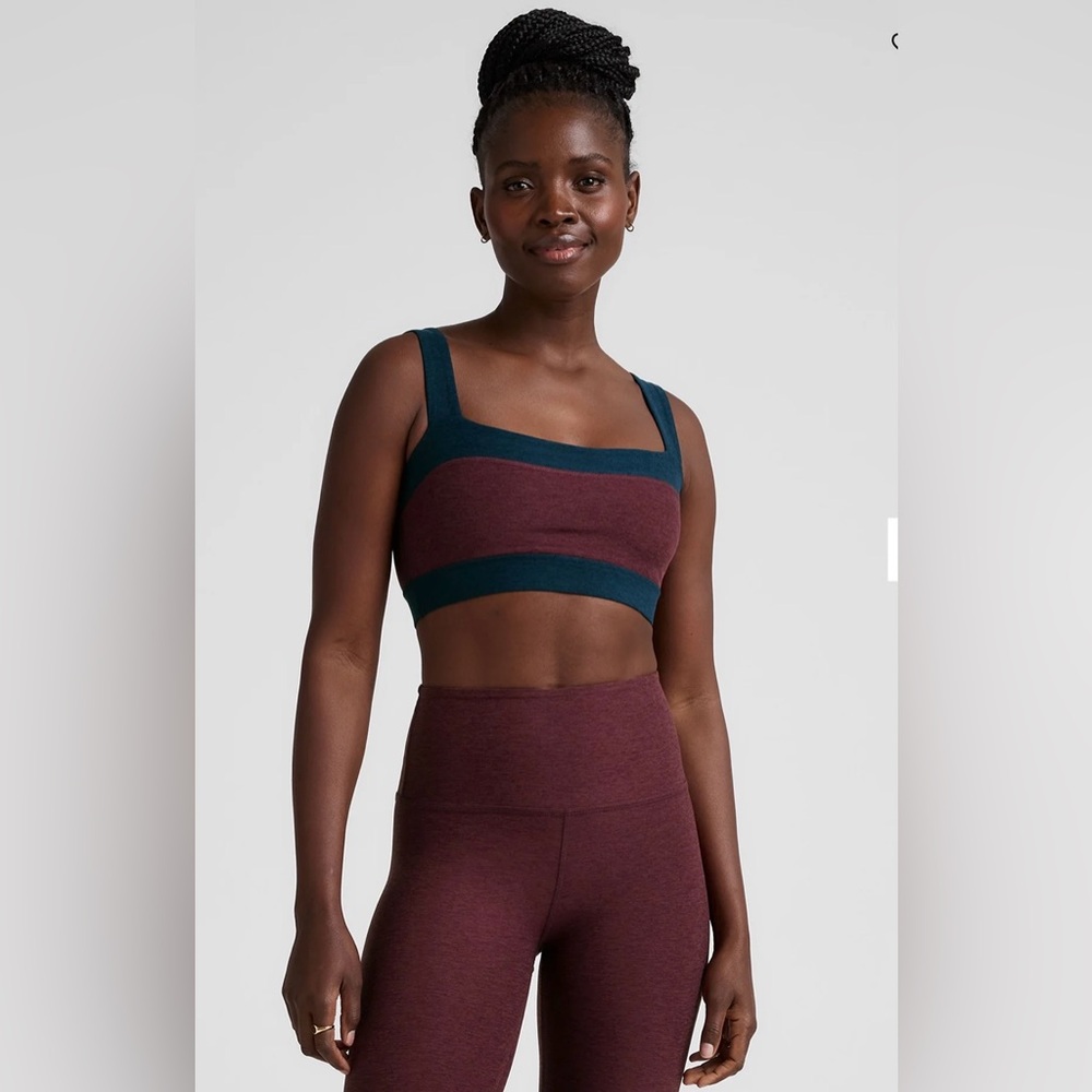 Beyond Yoga Spacedye Color block Sports Bra pack of 2 size Medium